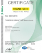 Certifikát – ISO 9001 (FIP) (angličtina)