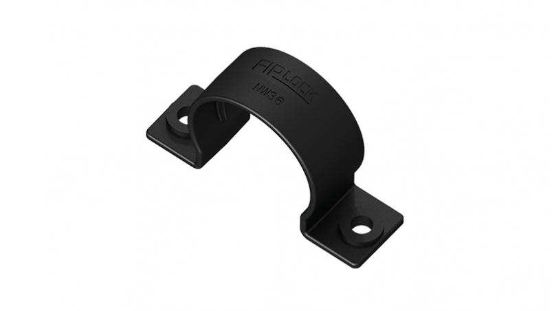 CUPA - Corrugated conduit clamp with double lug, fixing rib