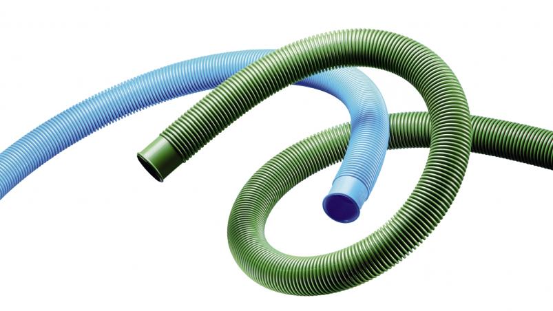 Corrugated tubing for swimming pools